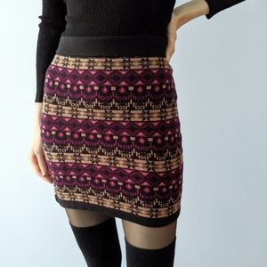 3/$20💕Fairisle sweater mini skirt